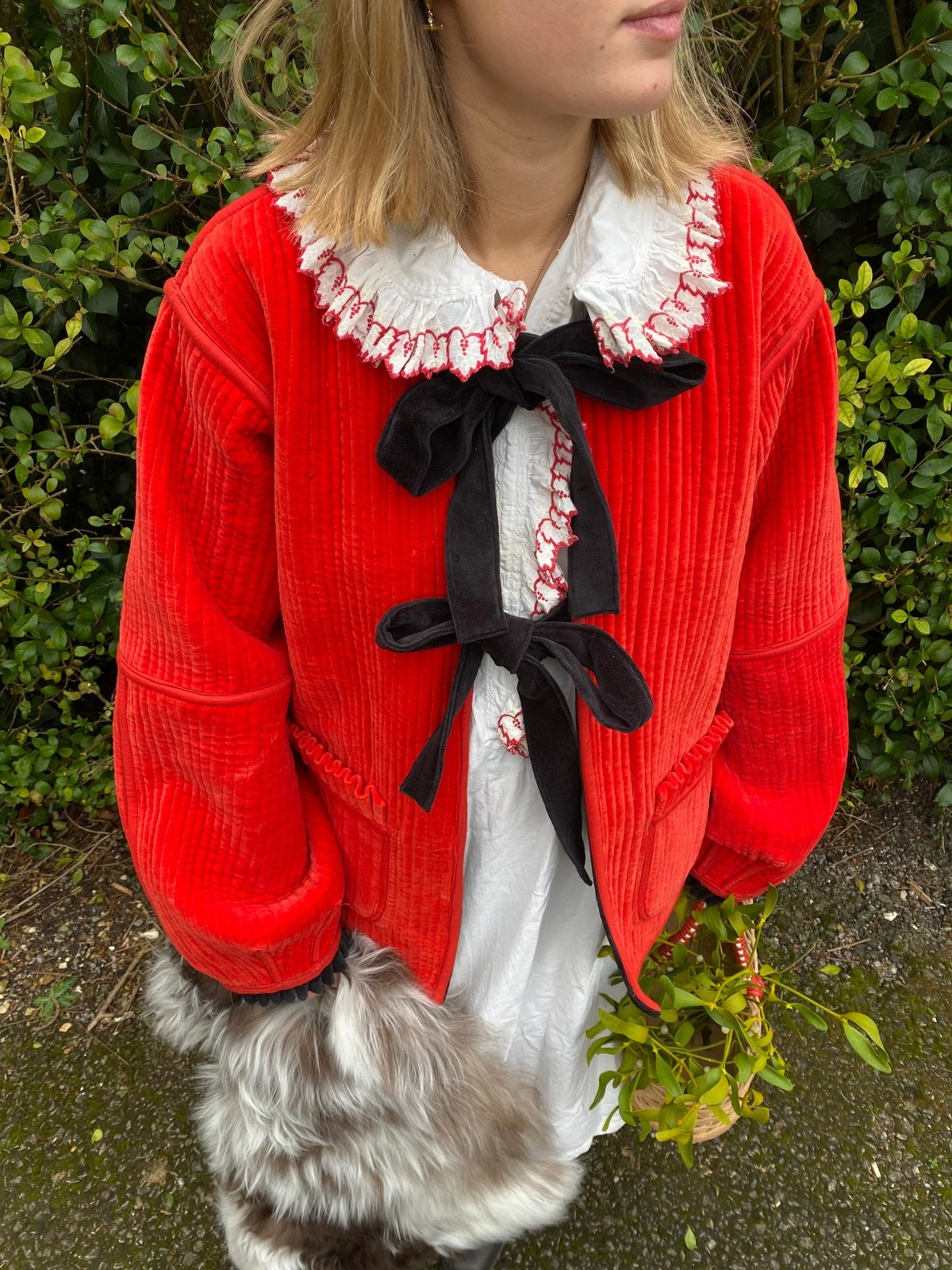 Reversible Jacket - Red/Black Velvet