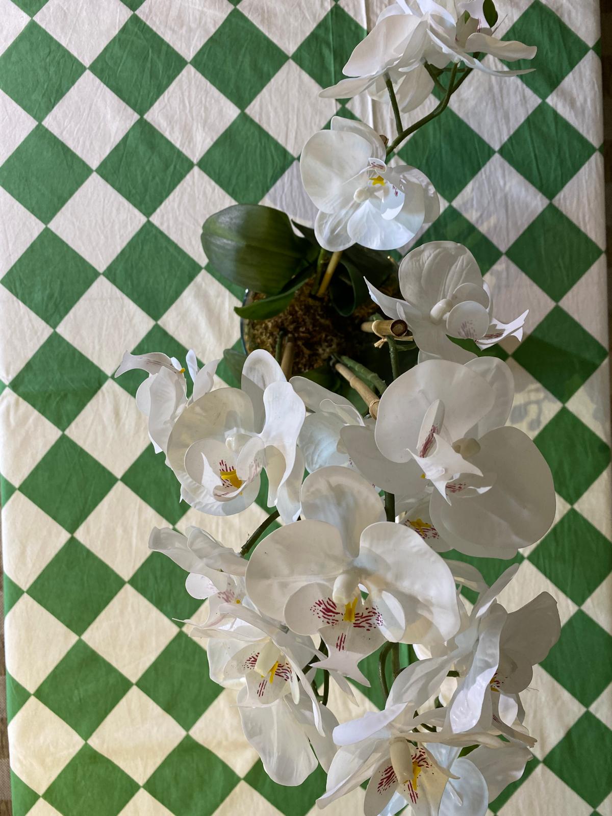Green Harlequin Tablecloth