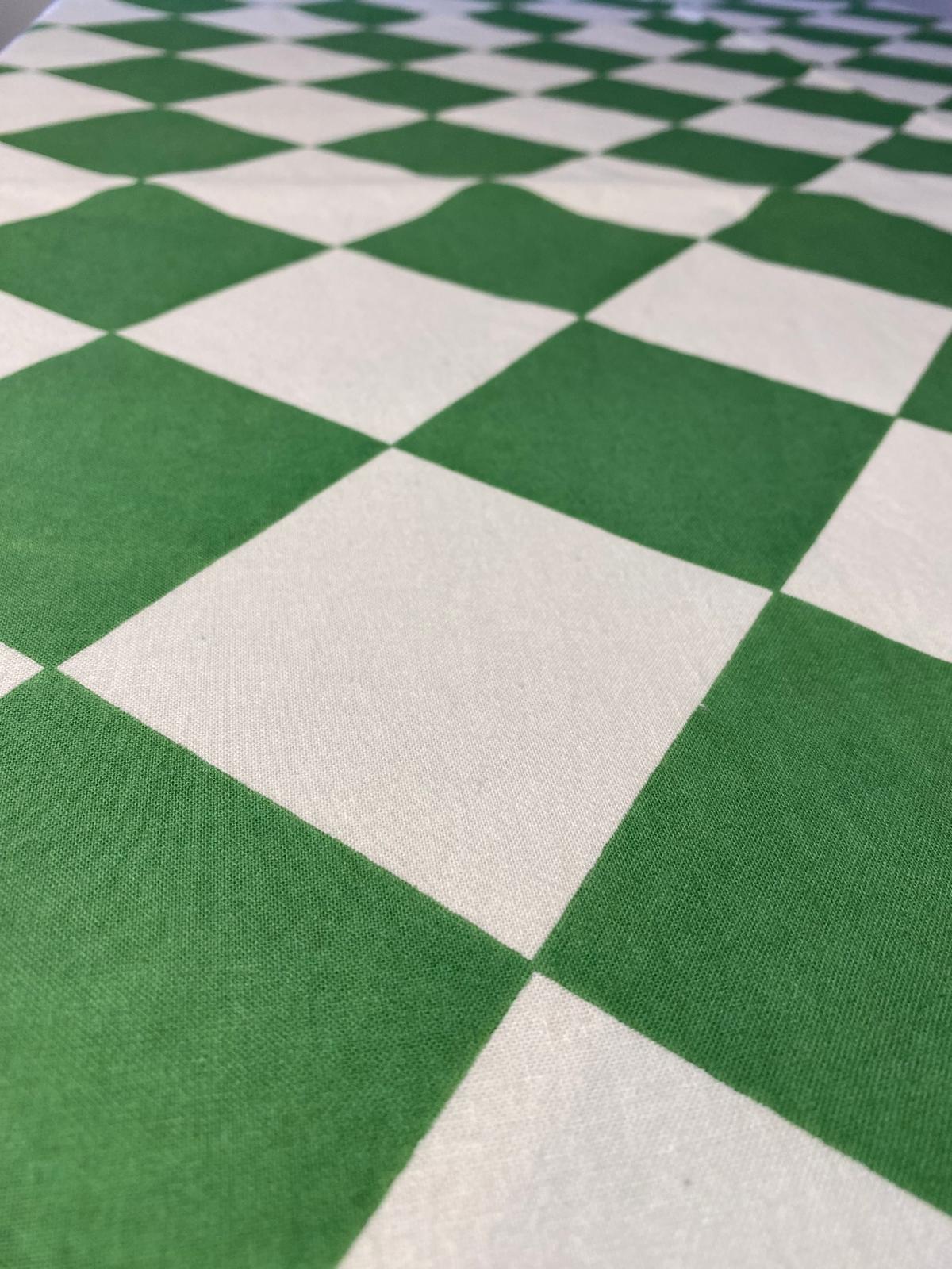 Green Harlequin Tablecloth