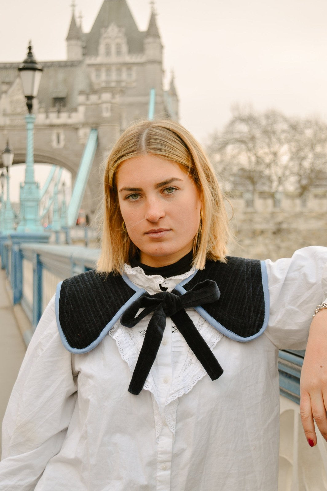 Reversible Velvet Sailor Collar