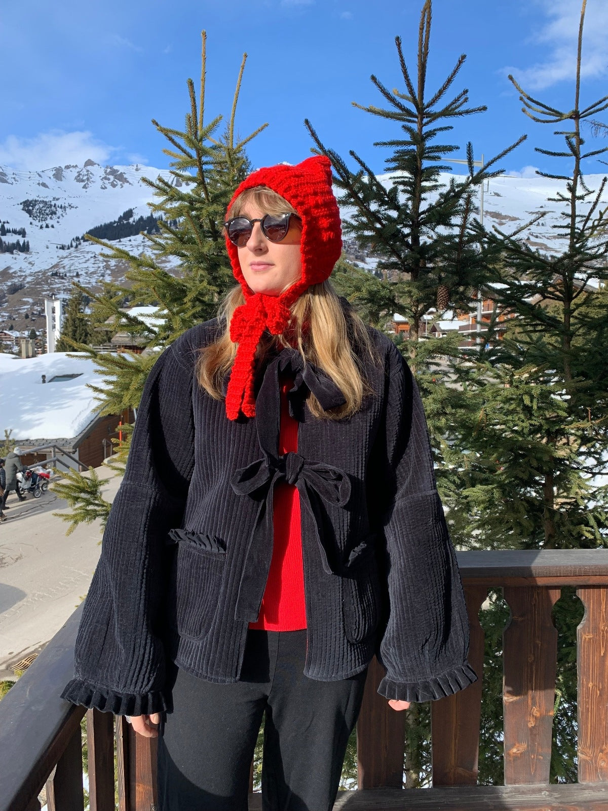 Reversible Jacket - Red/Black Velvet