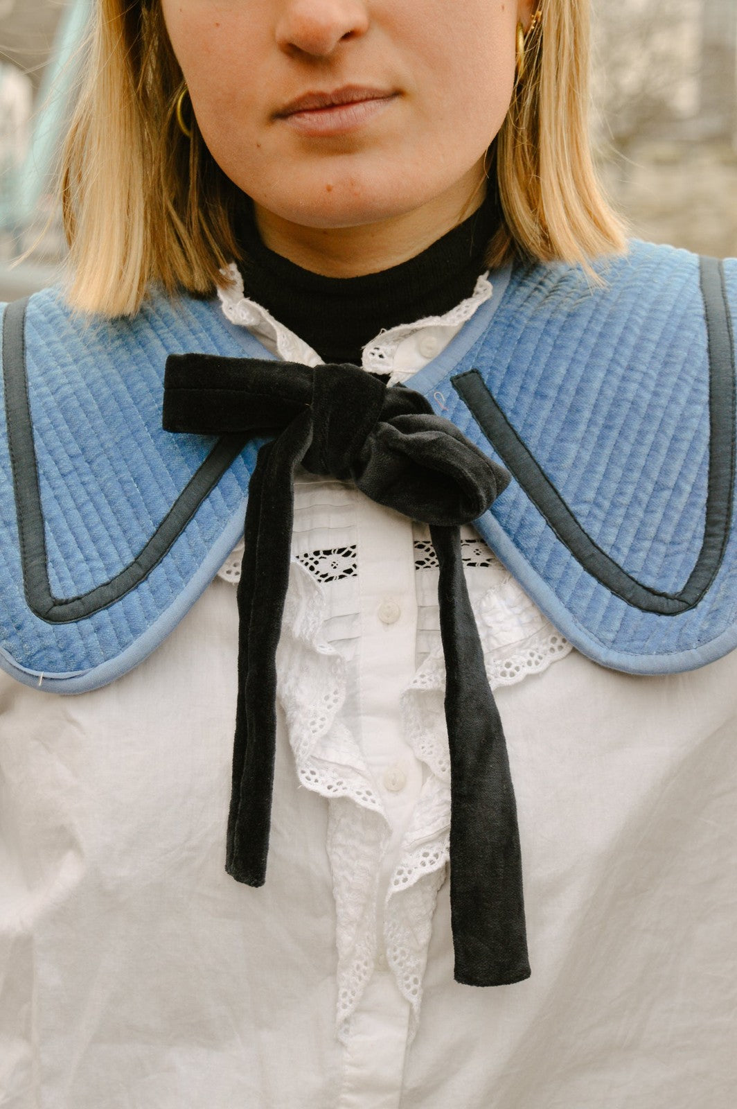 Reversible Velvet Sailor Collar
