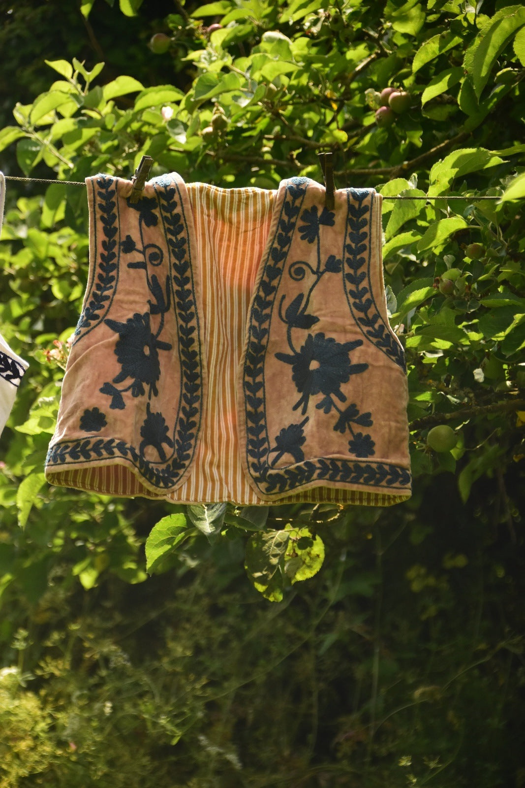 Reversible Cropped Waistcoat - Beige