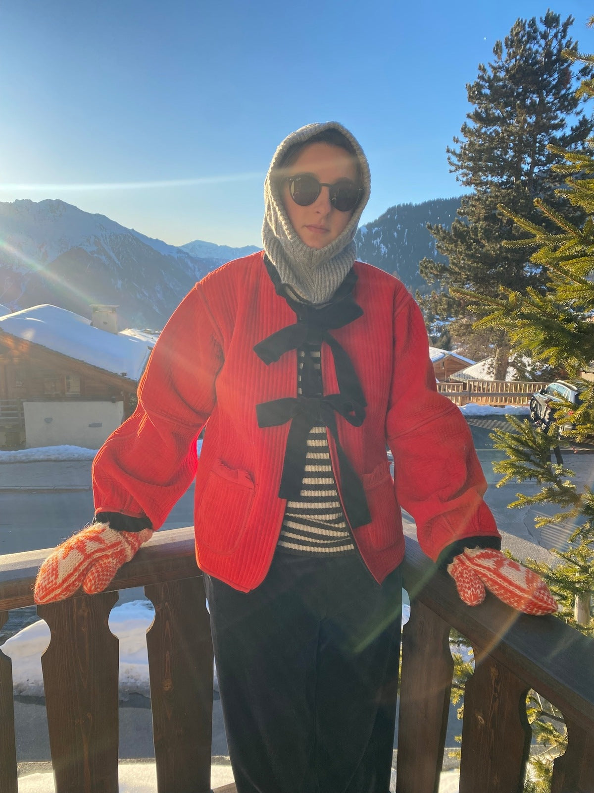 Reversible Jacket - Red/Black Velvet