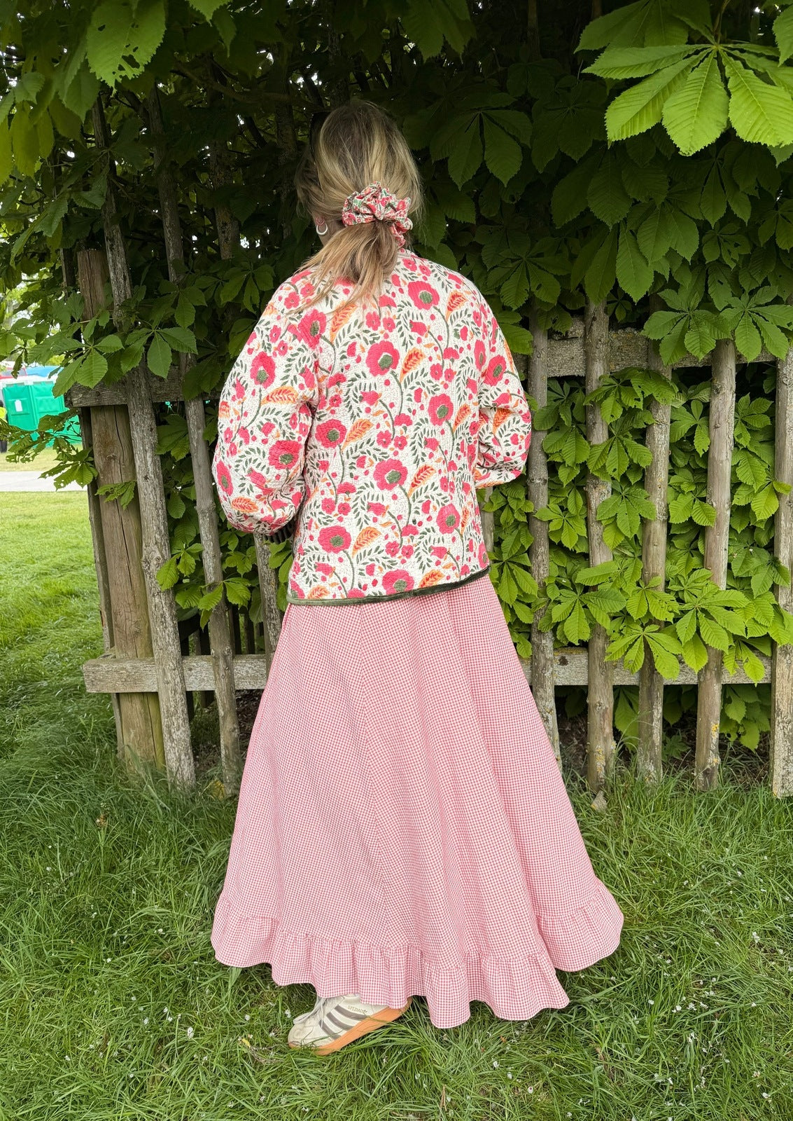 Liv Reversible Jacket - Poppy and Peach Reverse