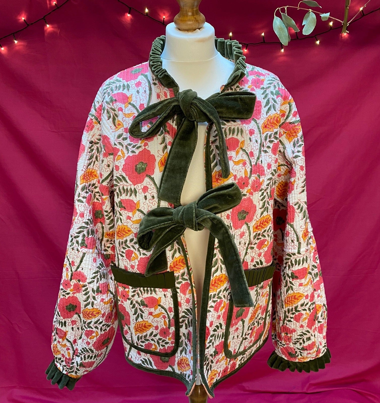 Liv Reversible Jacket - Poppy and Peach Reverse