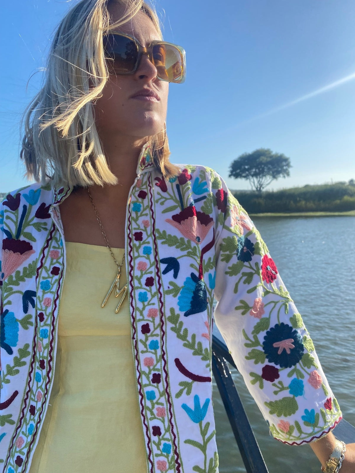 Suzani Jacket - White