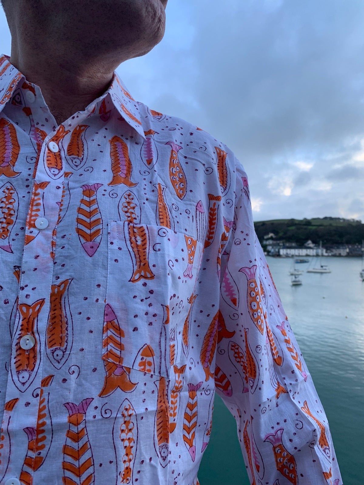 Pink Fish Spritz Shirt