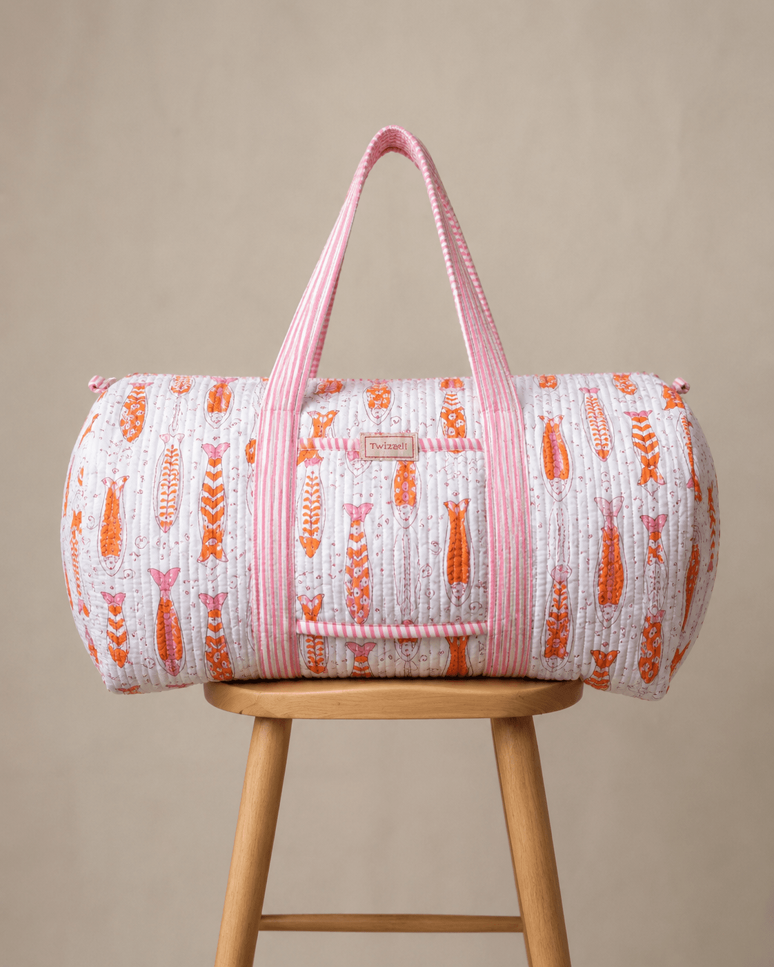 SECONDS Weekend Bag - Pink Fish Spritz