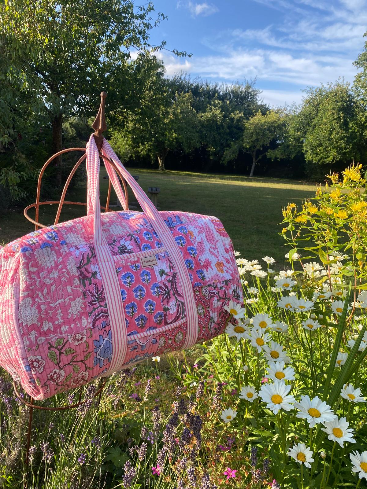 Indian Block Print Weekend Bag - Patchwork