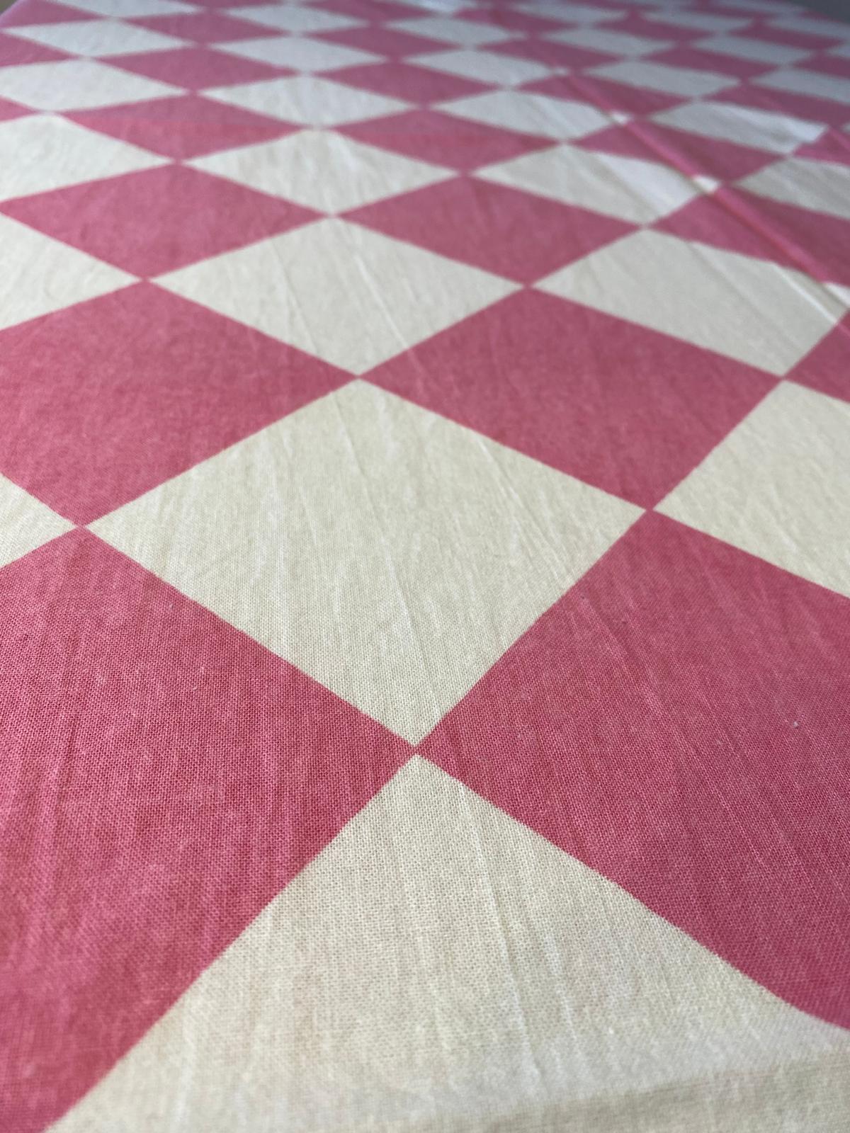 Pink Harlequin Tablecloth