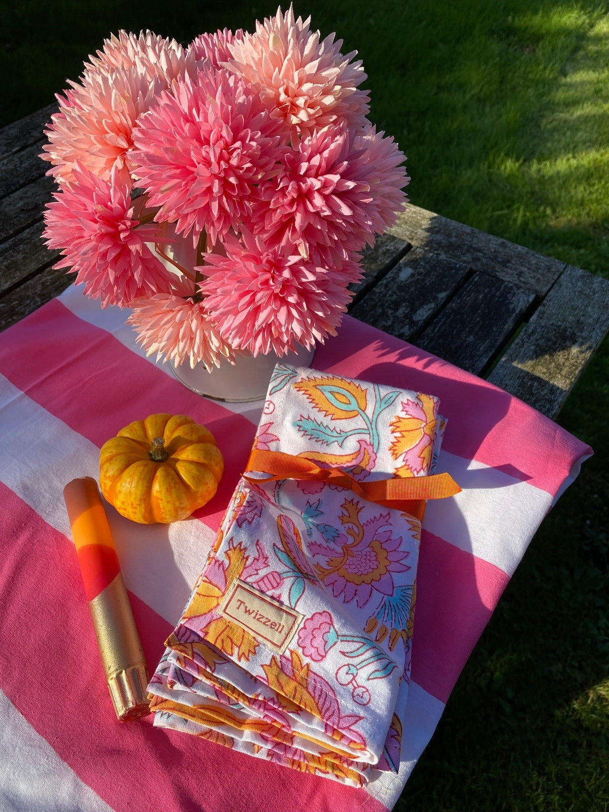 Seconds Indian Block Print Napkins Set of 4 - Bright