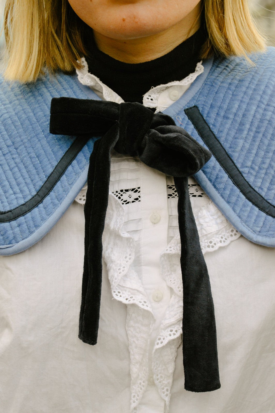 Reversible Velvet Sailor Collar