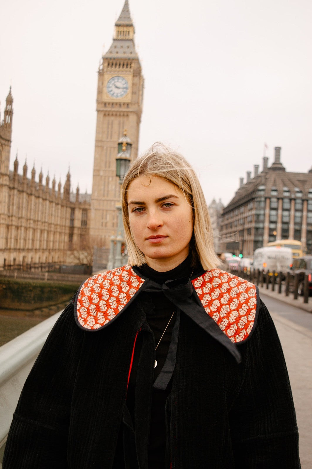 Reversible Red/Star Sailor Collar