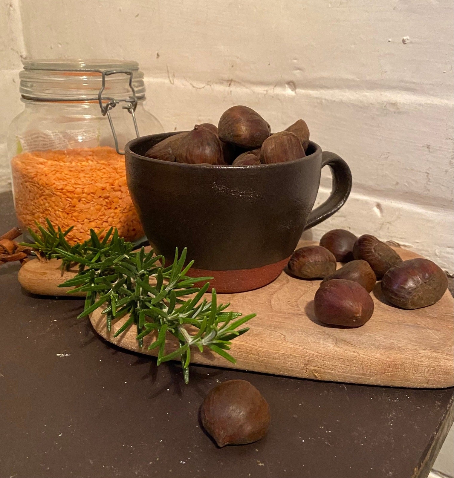 Big Huggy Mugs - Red Terracotta and Black Glaze