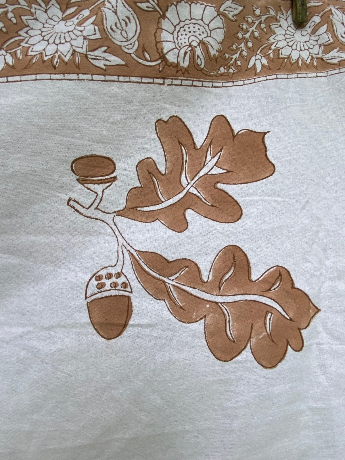 Brown Oak Tablecloth