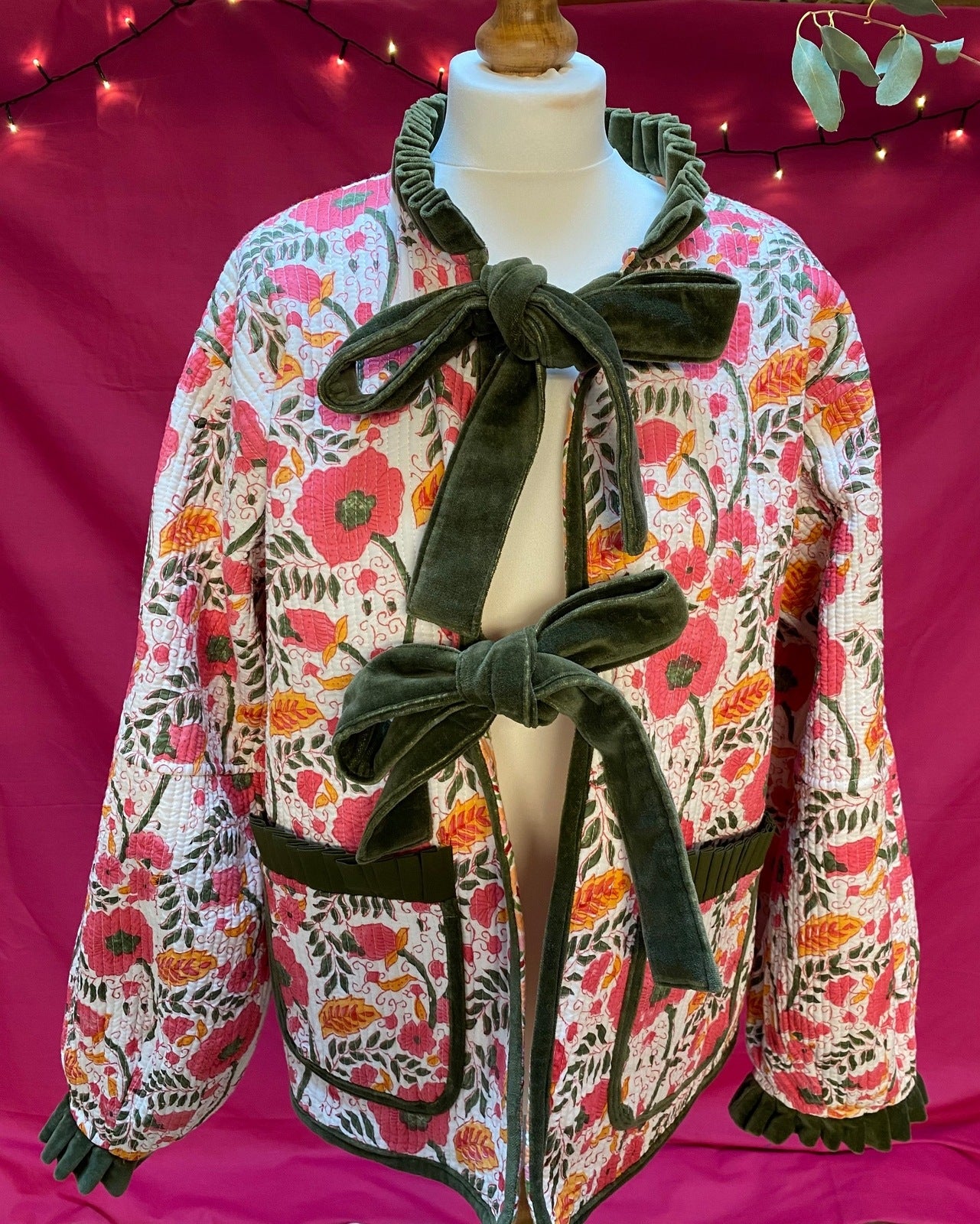 Liv Reversible Jacket - Poppy and Peach Reverse