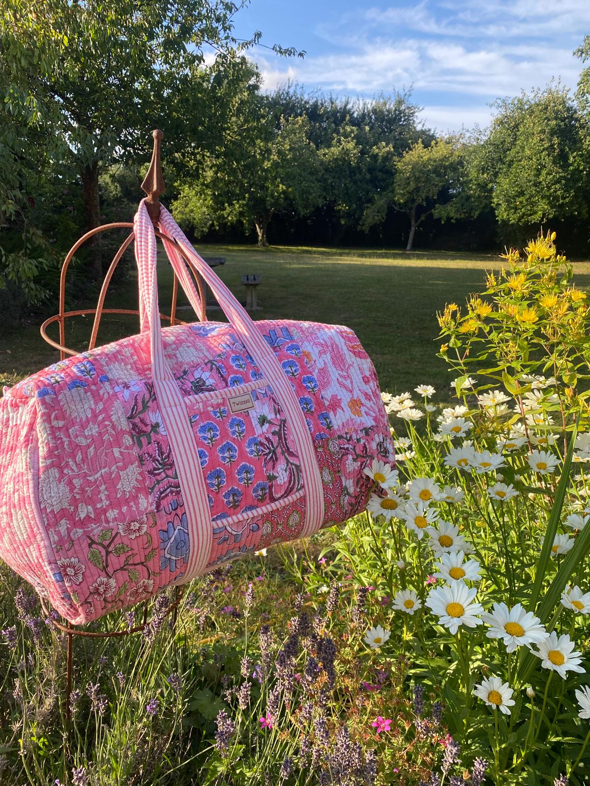 Indian Block Print Weekend Bag - Patchwork