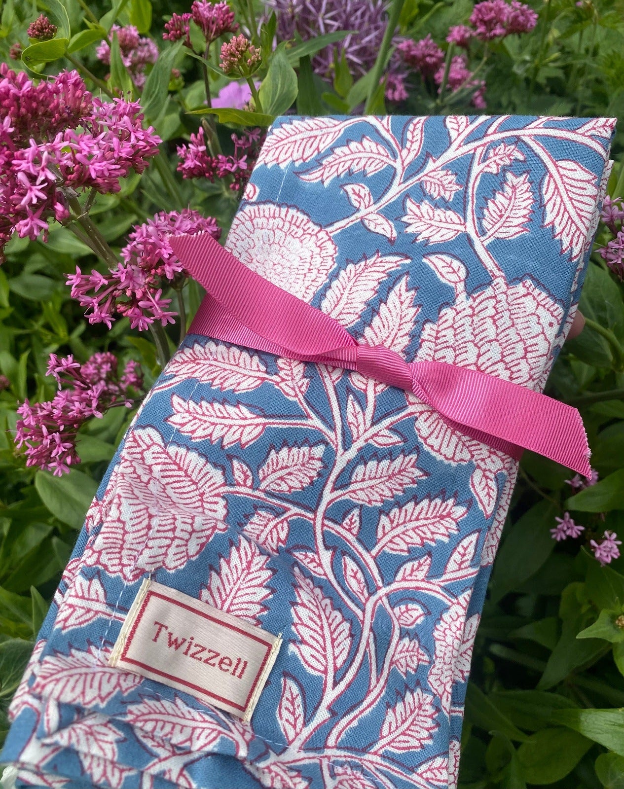 Indian Block Print Napkins Set of 4 - Blue