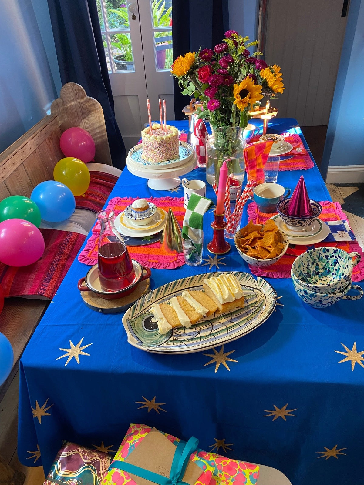 Blue Star Tablecloth