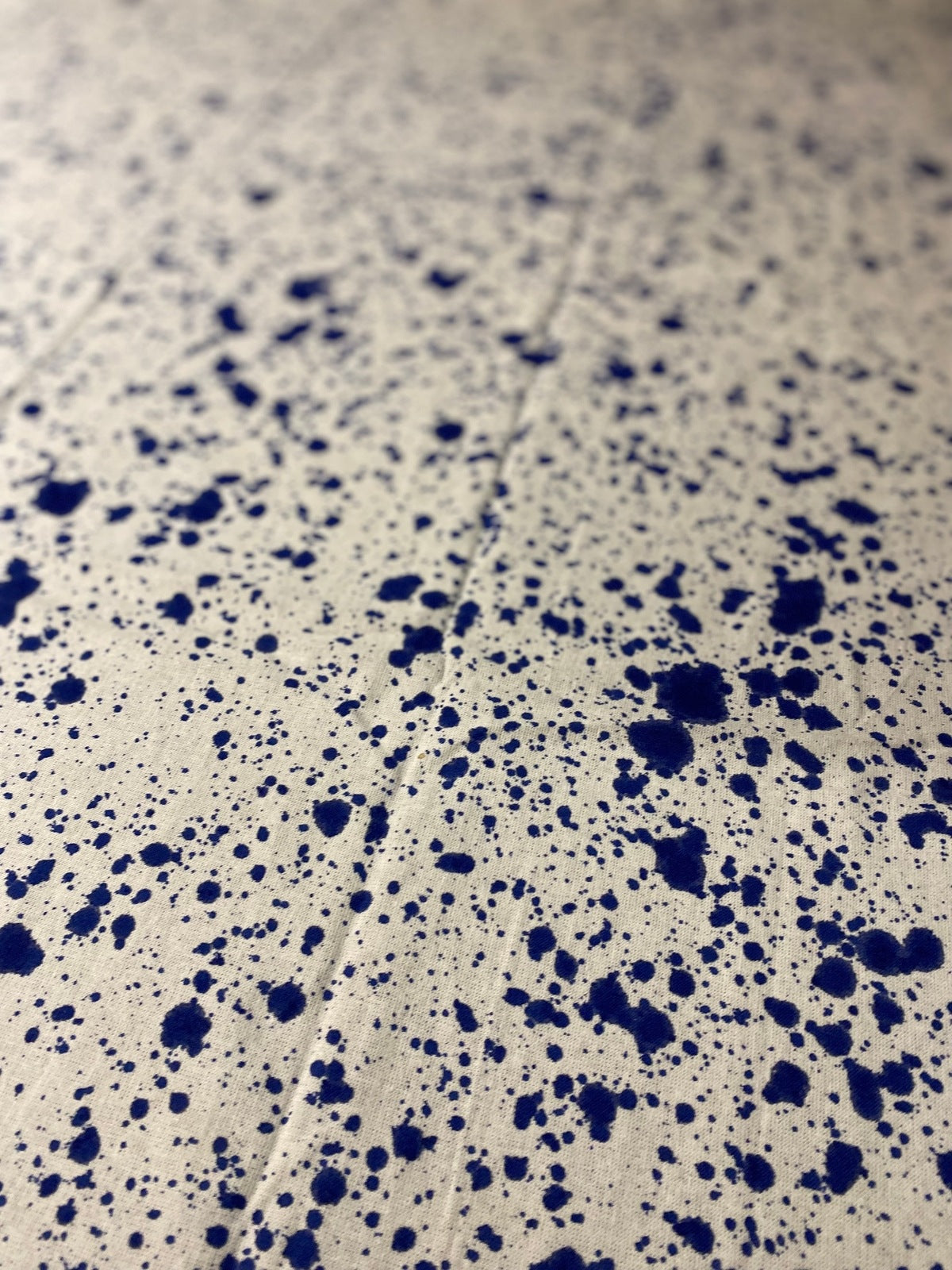 Blue Splatter Tablecloth