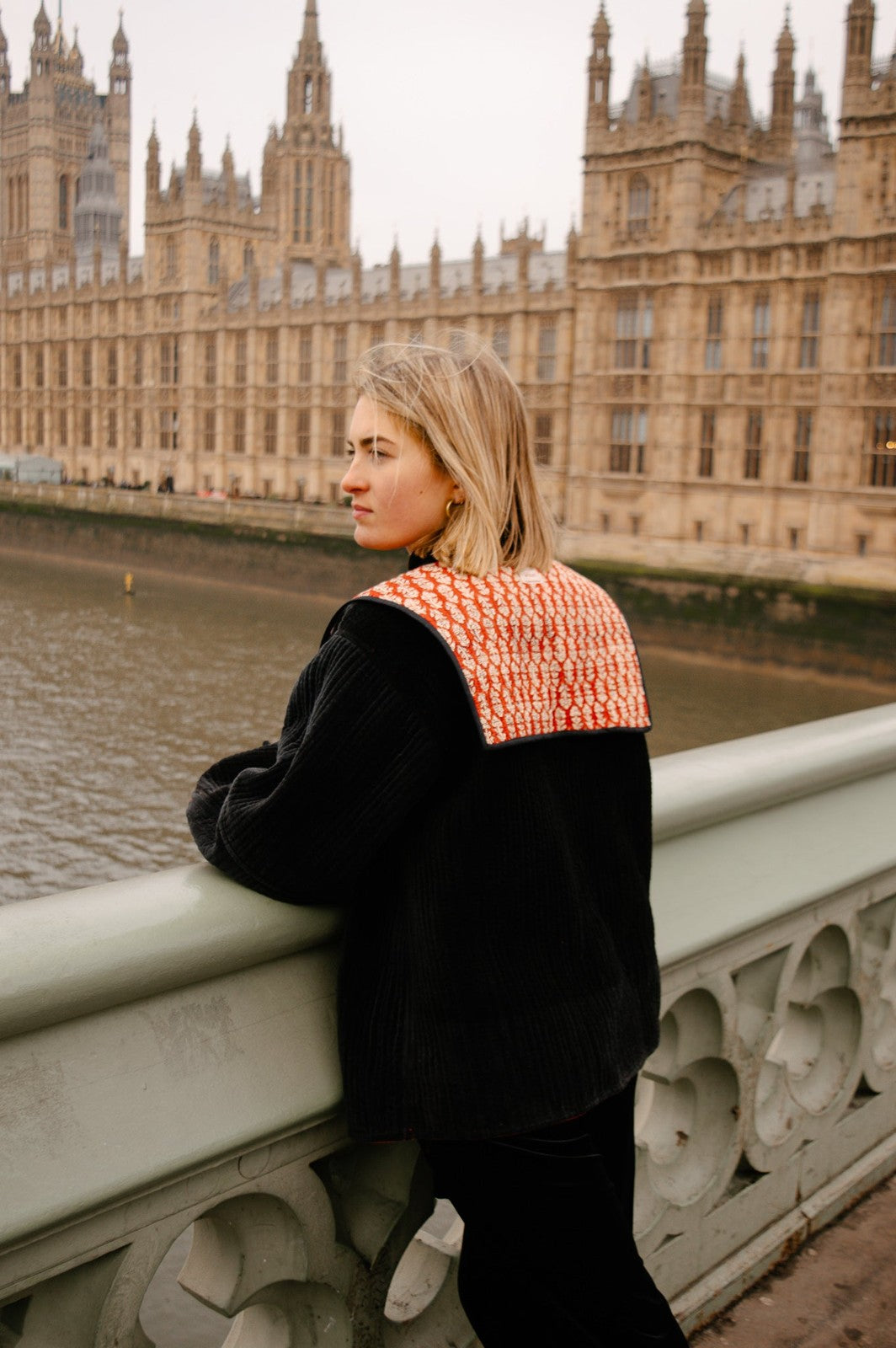Reversible Red/Star Sailor Collar