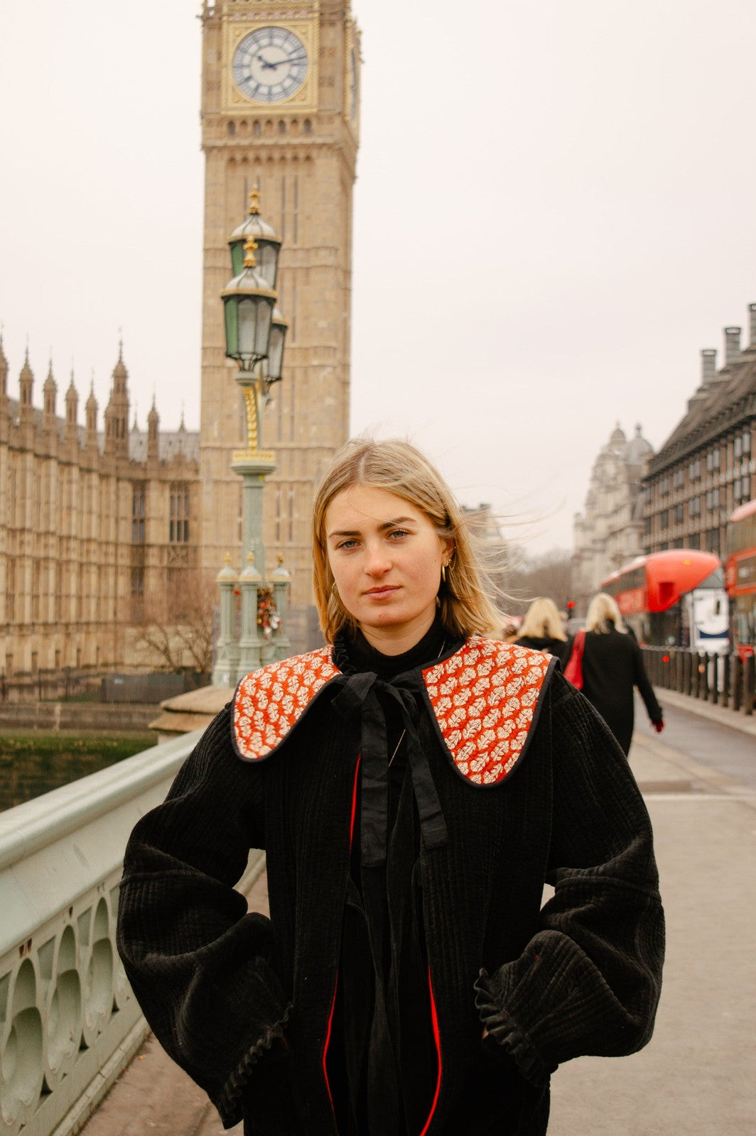 Reversible Red/Star Sailor Collar