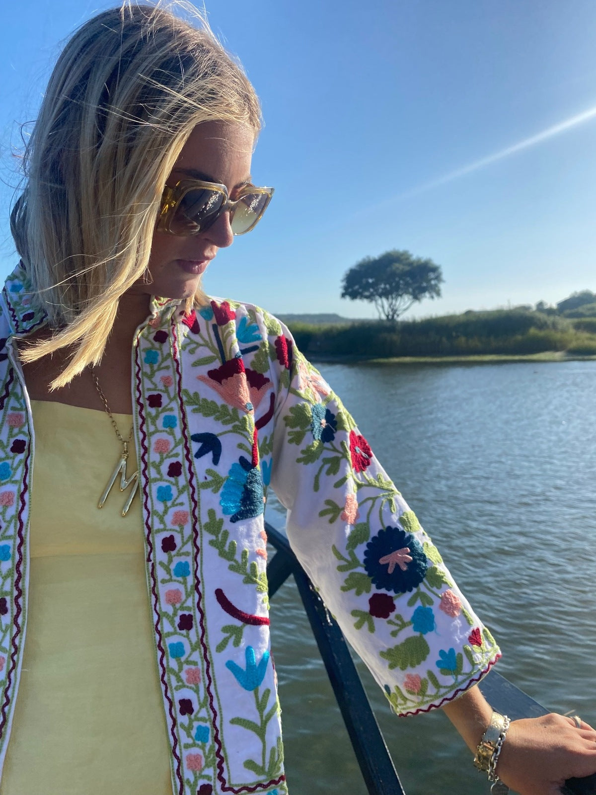 Suzani Jacket - White