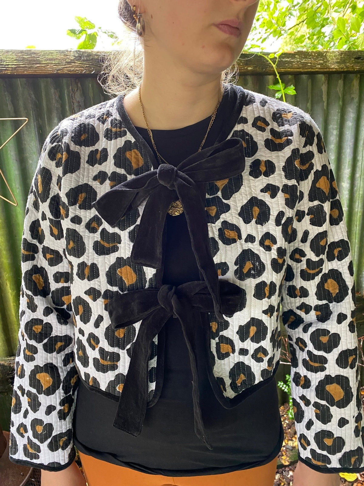 Reversible Jacket - Leopard/Black Velvet