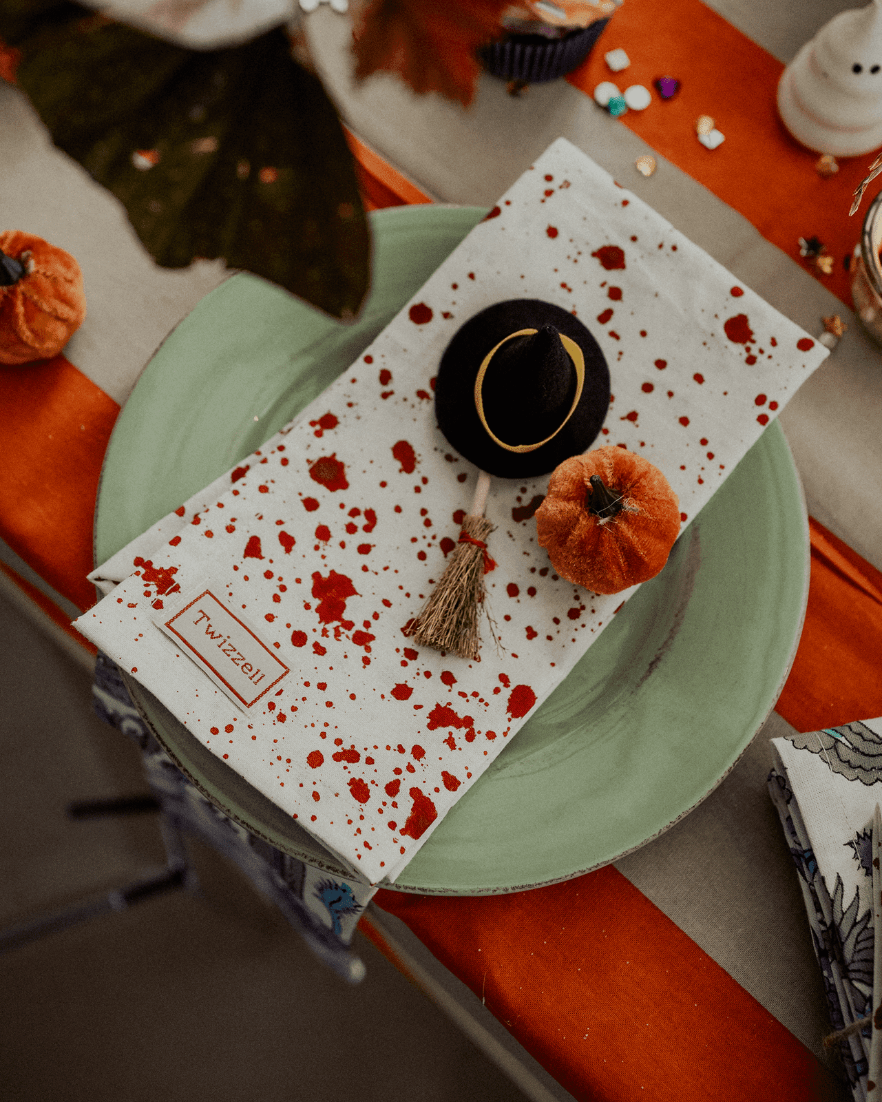 Red Splatter Napkin x 4