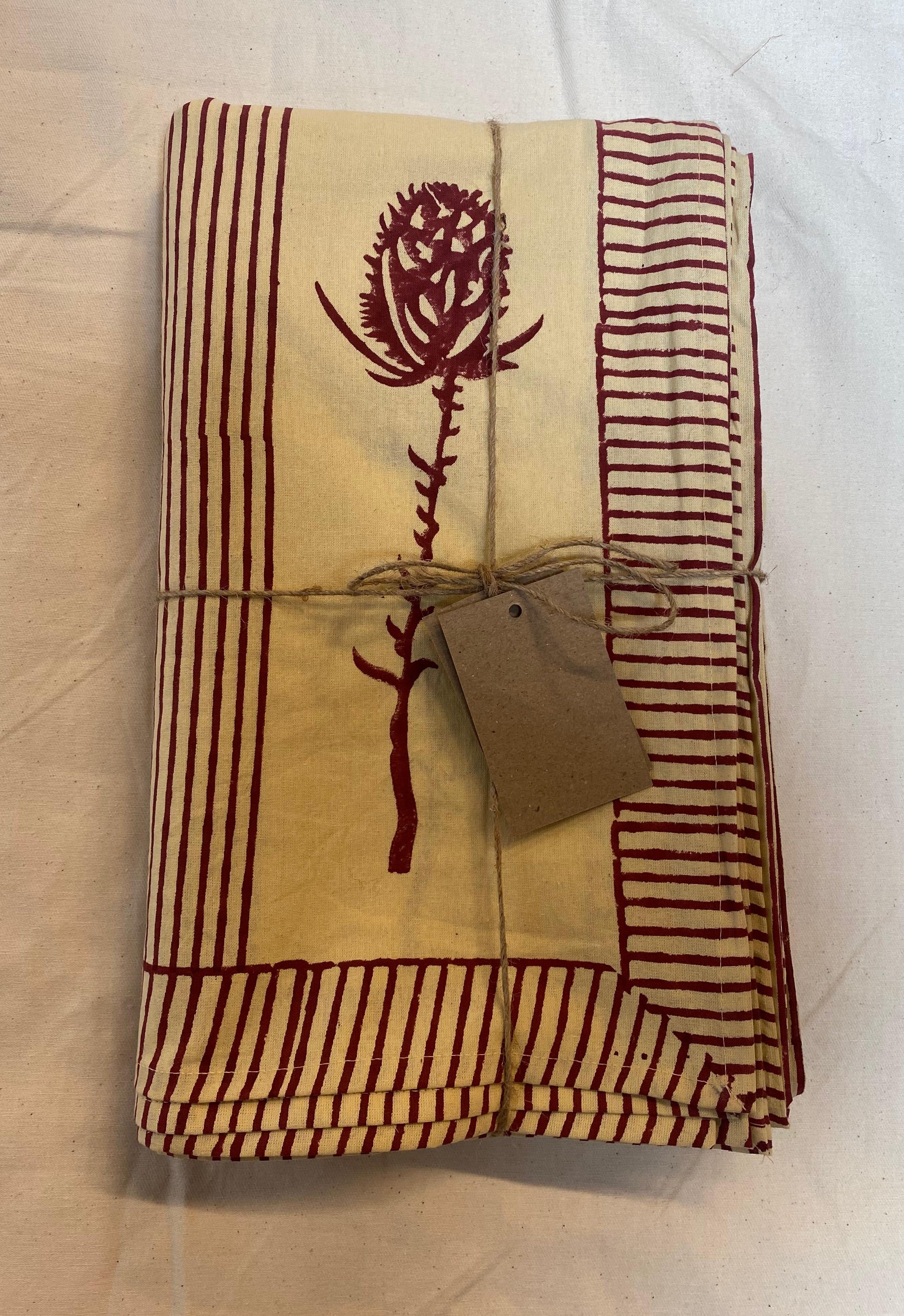 Merlot Teasel Tablecloth