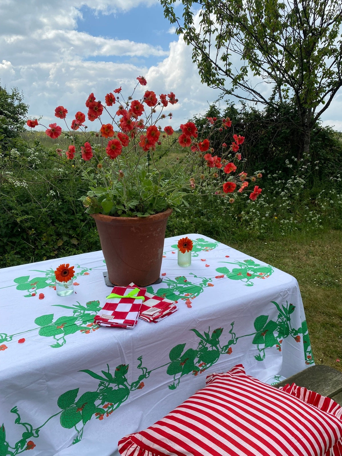 SECONDS Runner Bean Tablecloth