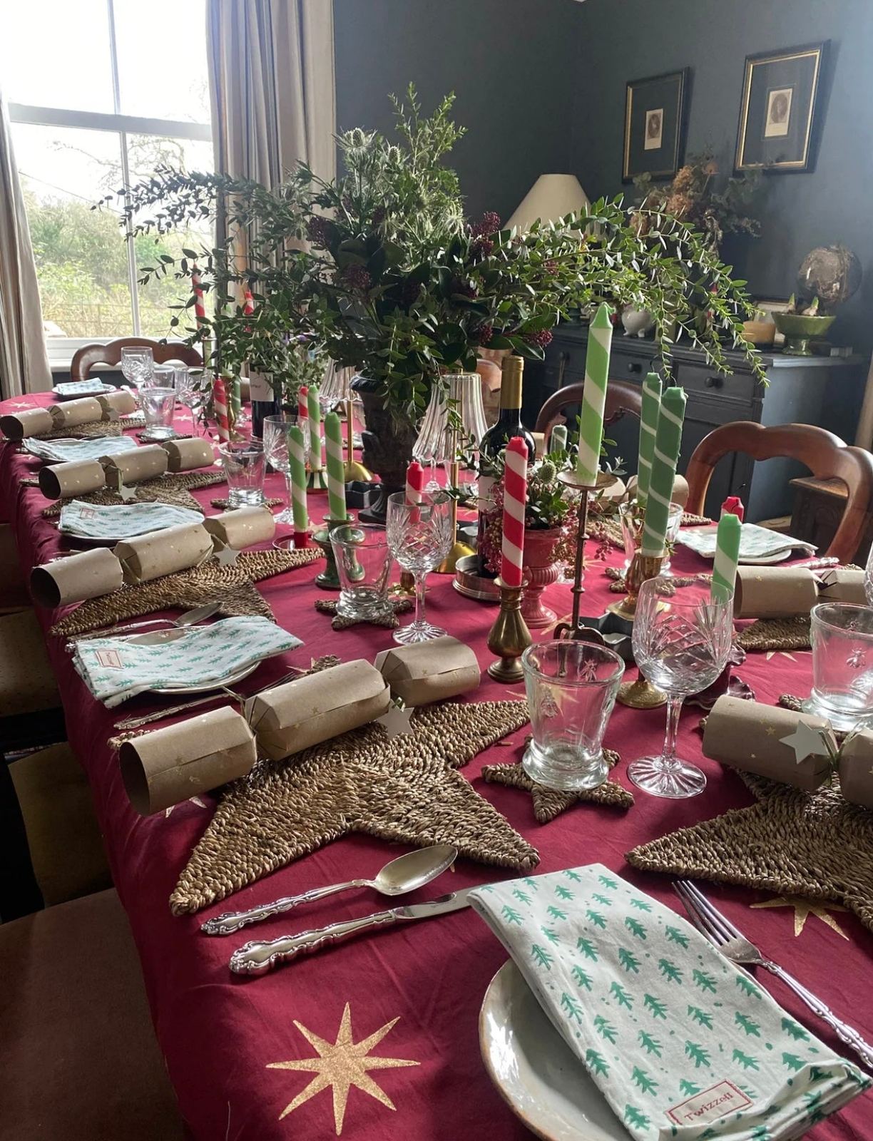Merlot Star Tablecloth