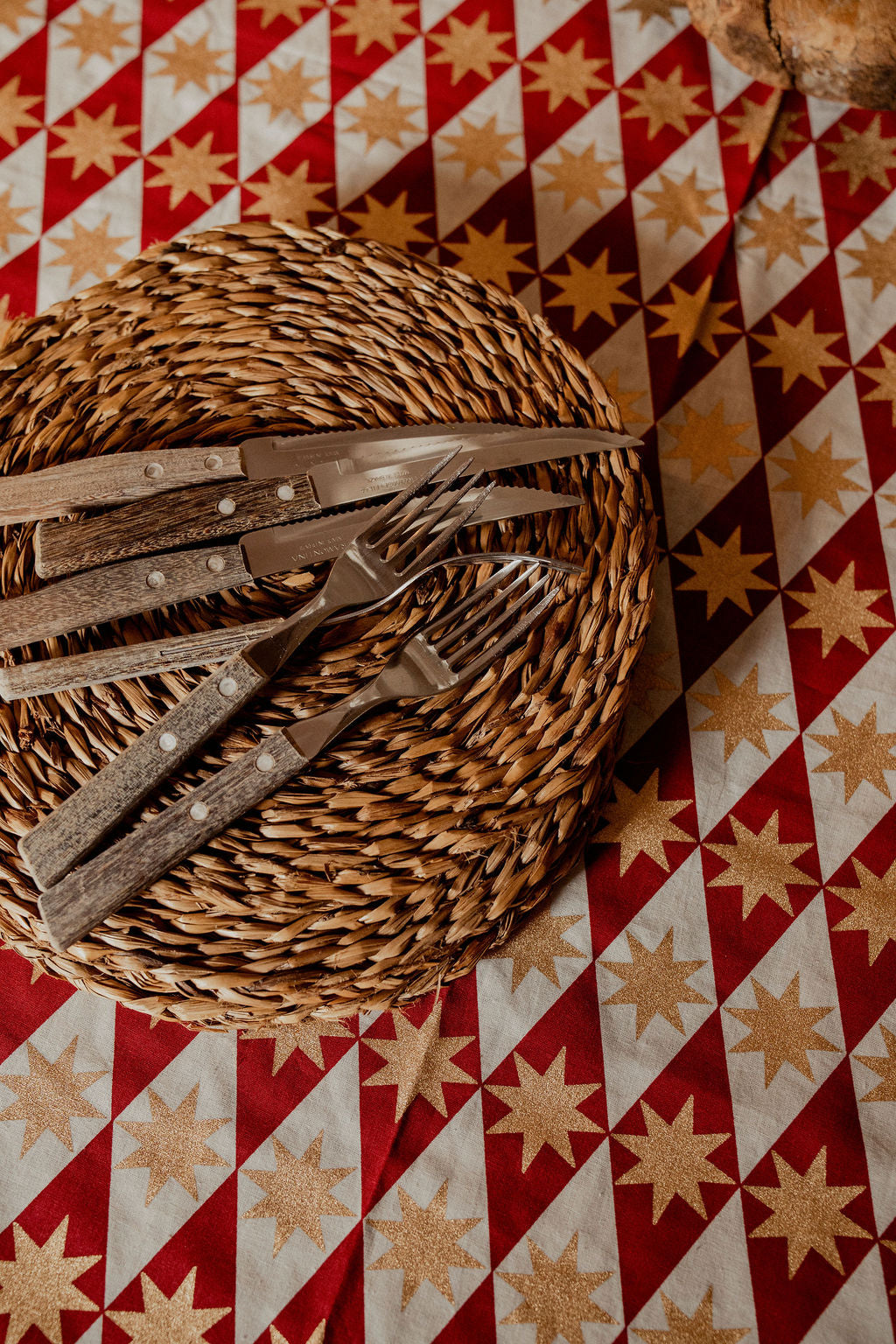 Merlot Seville Star Tablecloth
