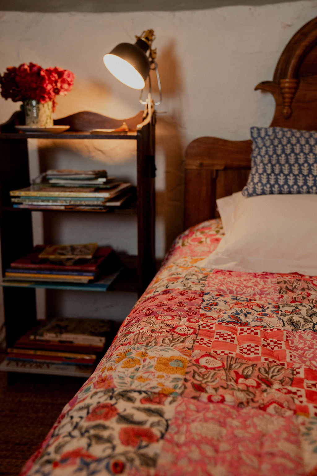 Quilts - Pink Patchwork with Pink Stripe Reverse