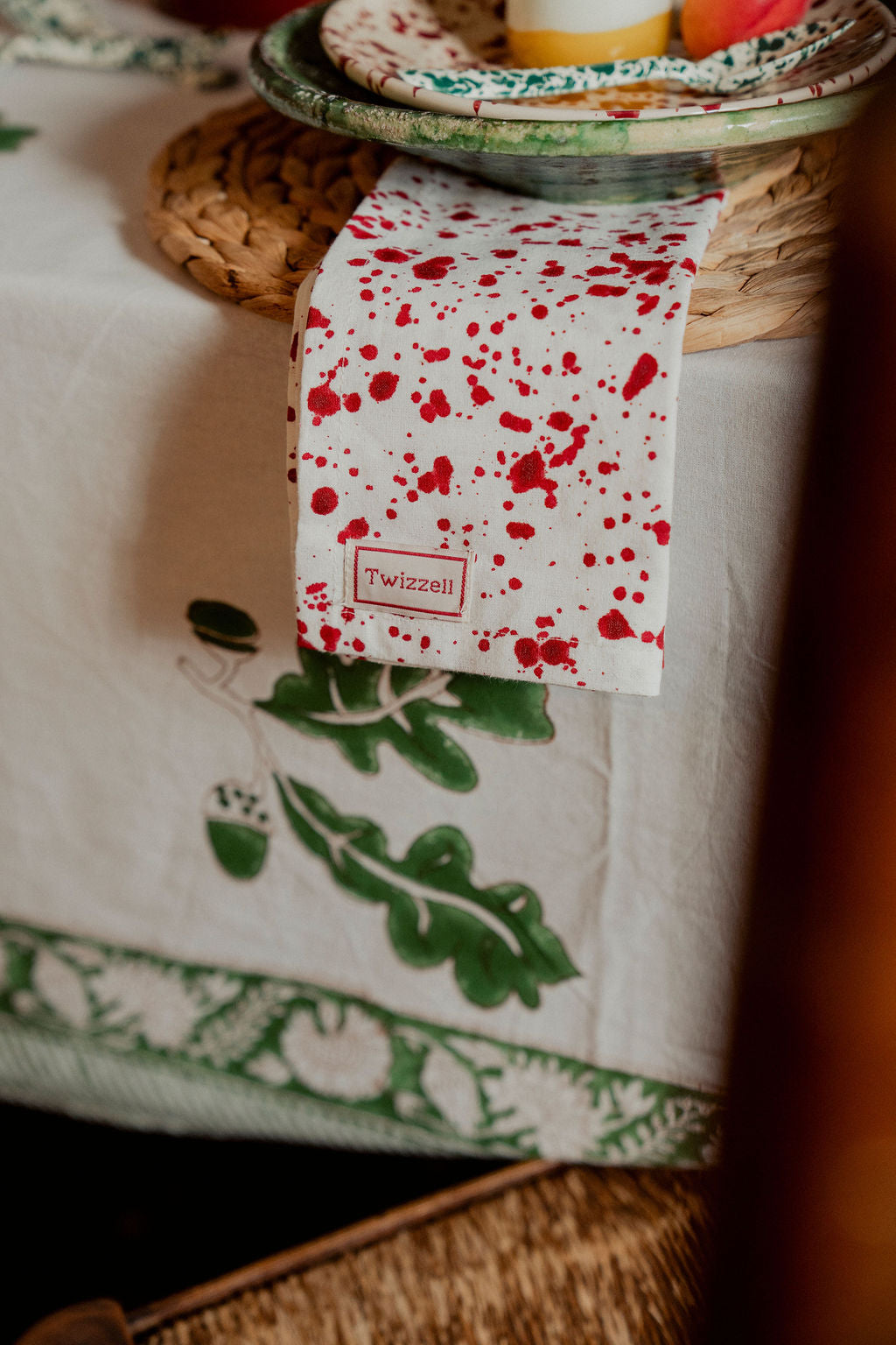 Red Splatter Napkin x 4