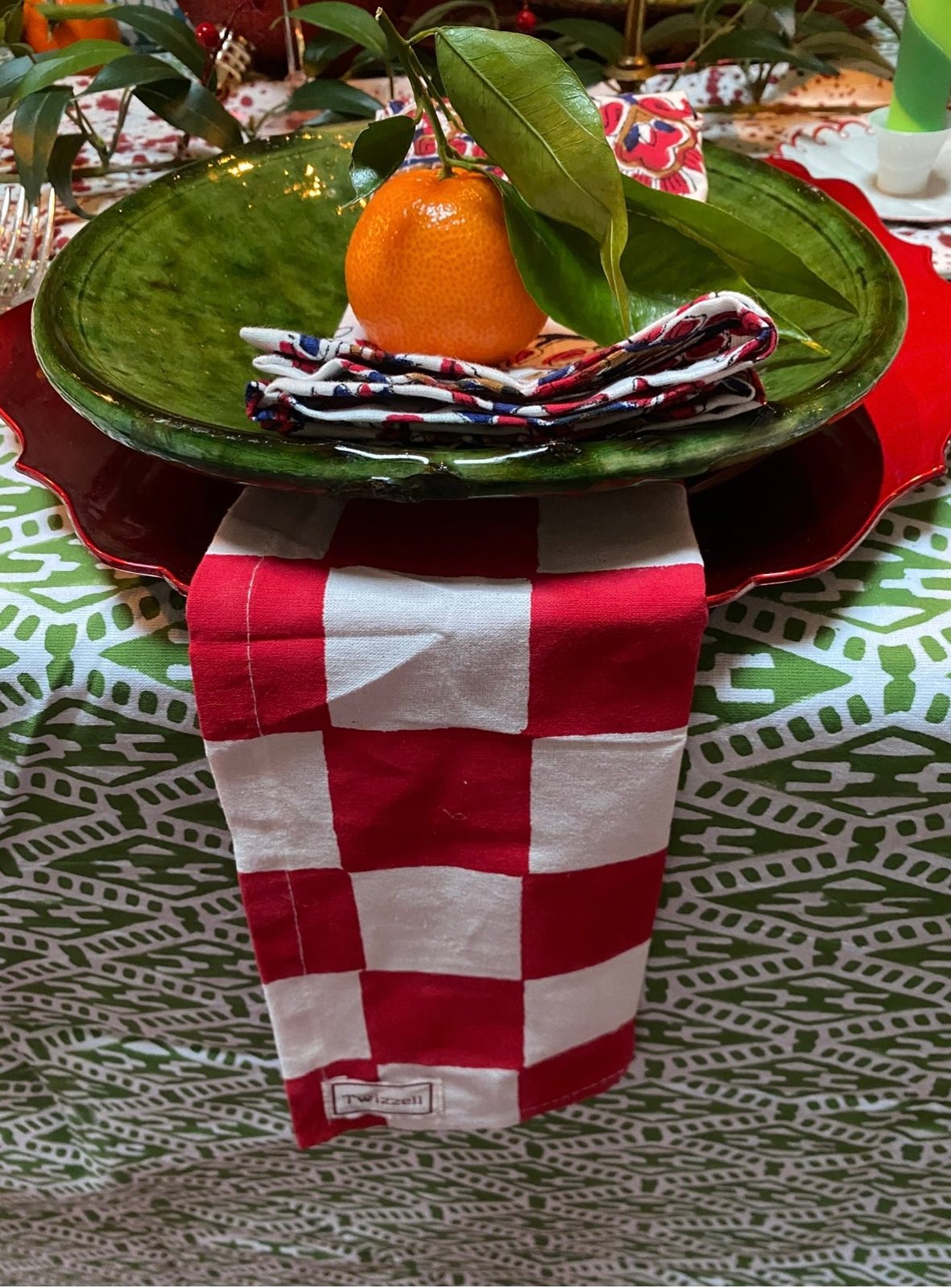 Green Ladder Tablecloth