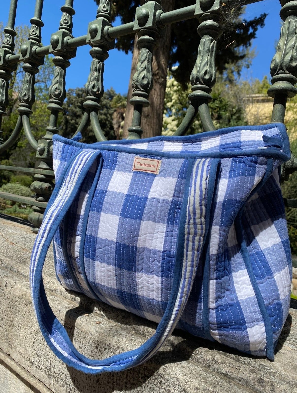 Day Bag - Blue Check
