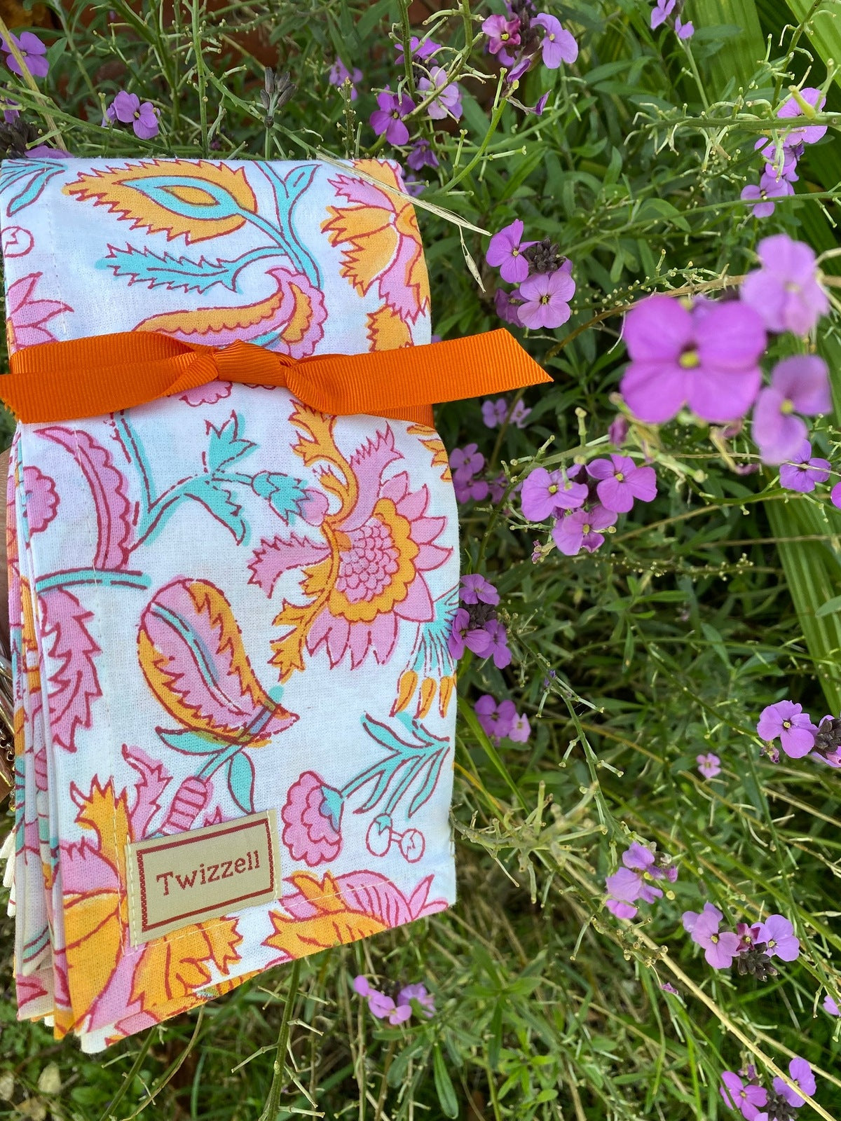 Seconds Indian Block Print Napkins Set of 4 - Bright