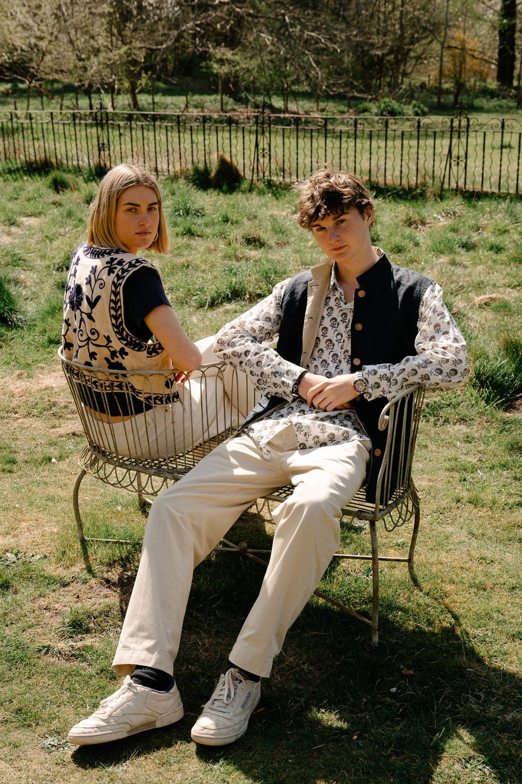 Reversible Cropped Waistcoat - Beige