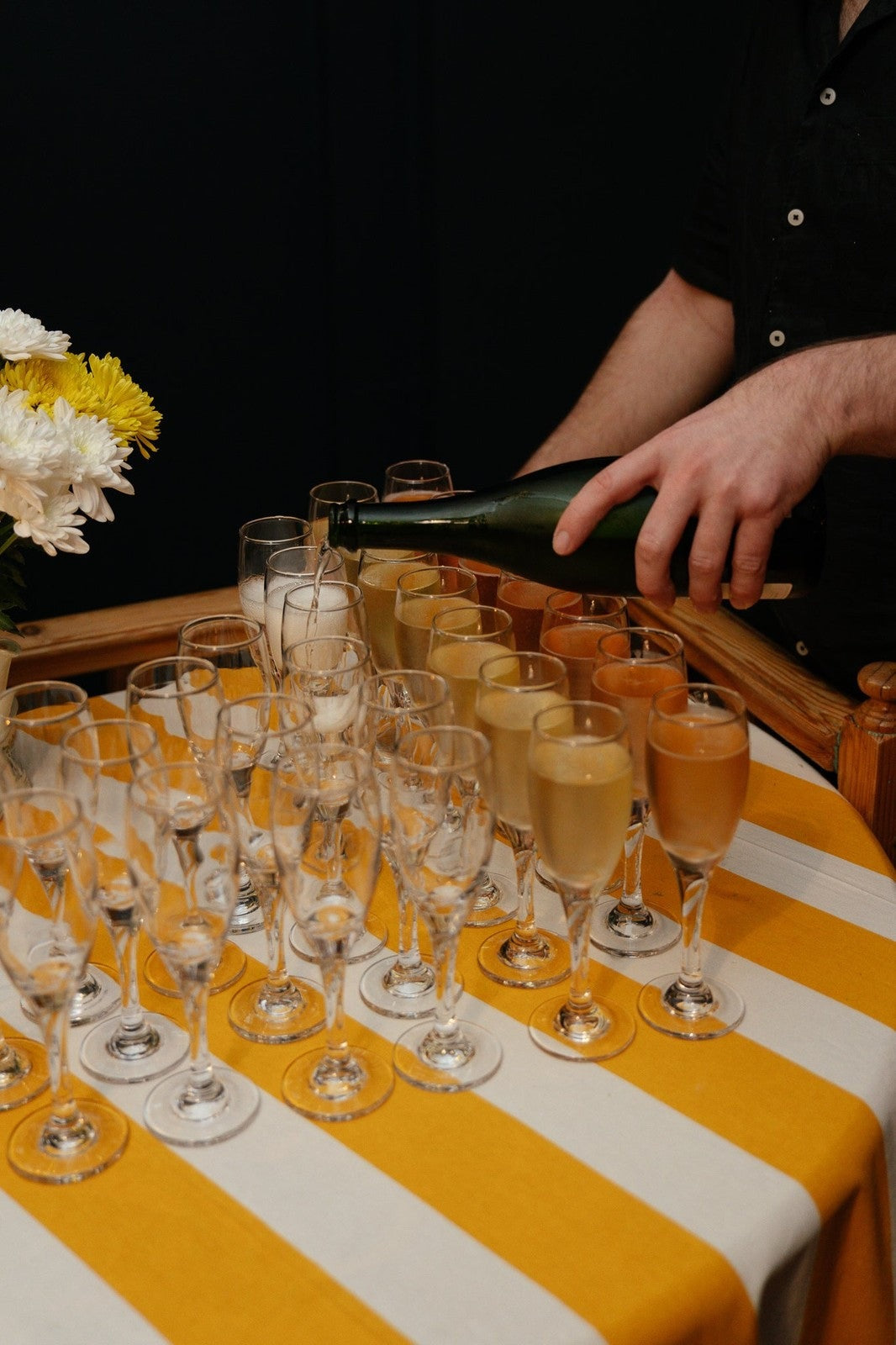 Yellow Stripe Tablecloth