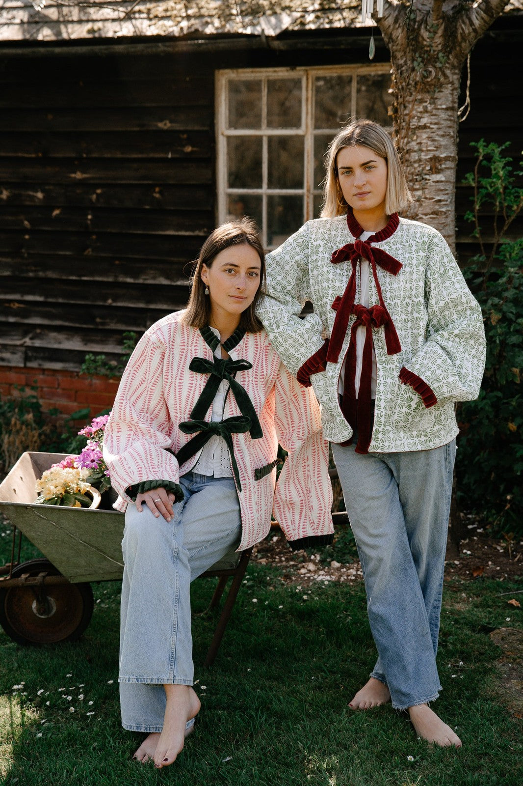 Reversible Jacket - Green Floral