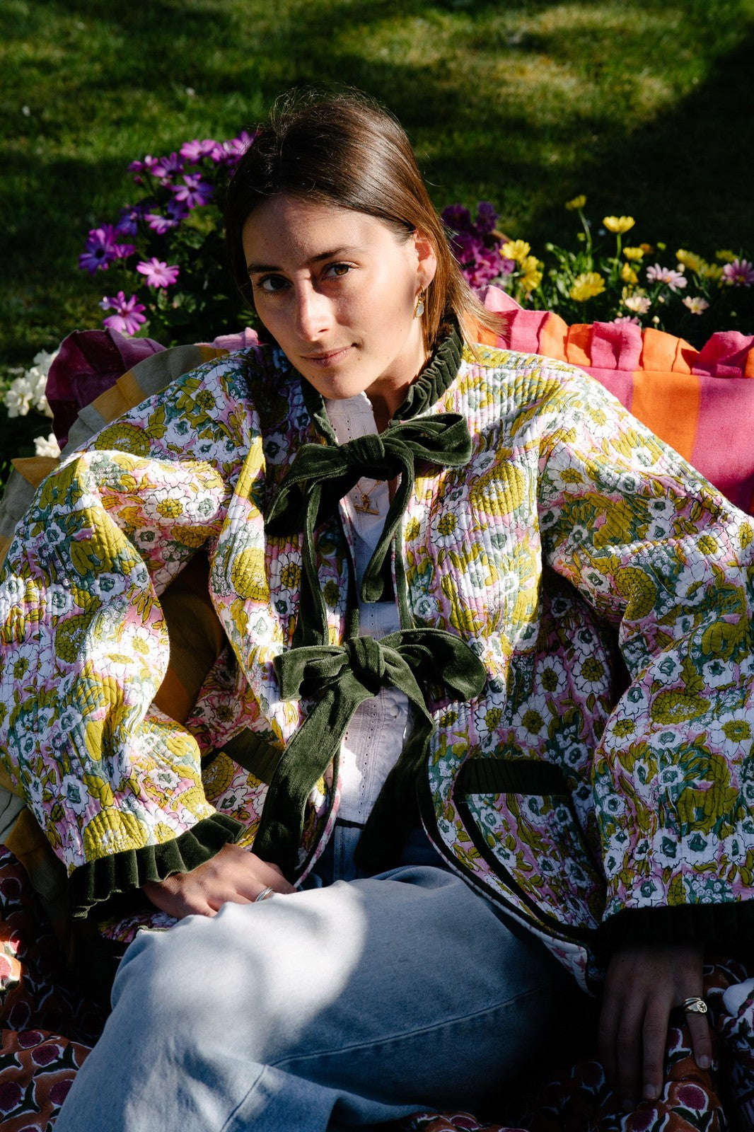 Reversible Jacket - Green and Pink Star