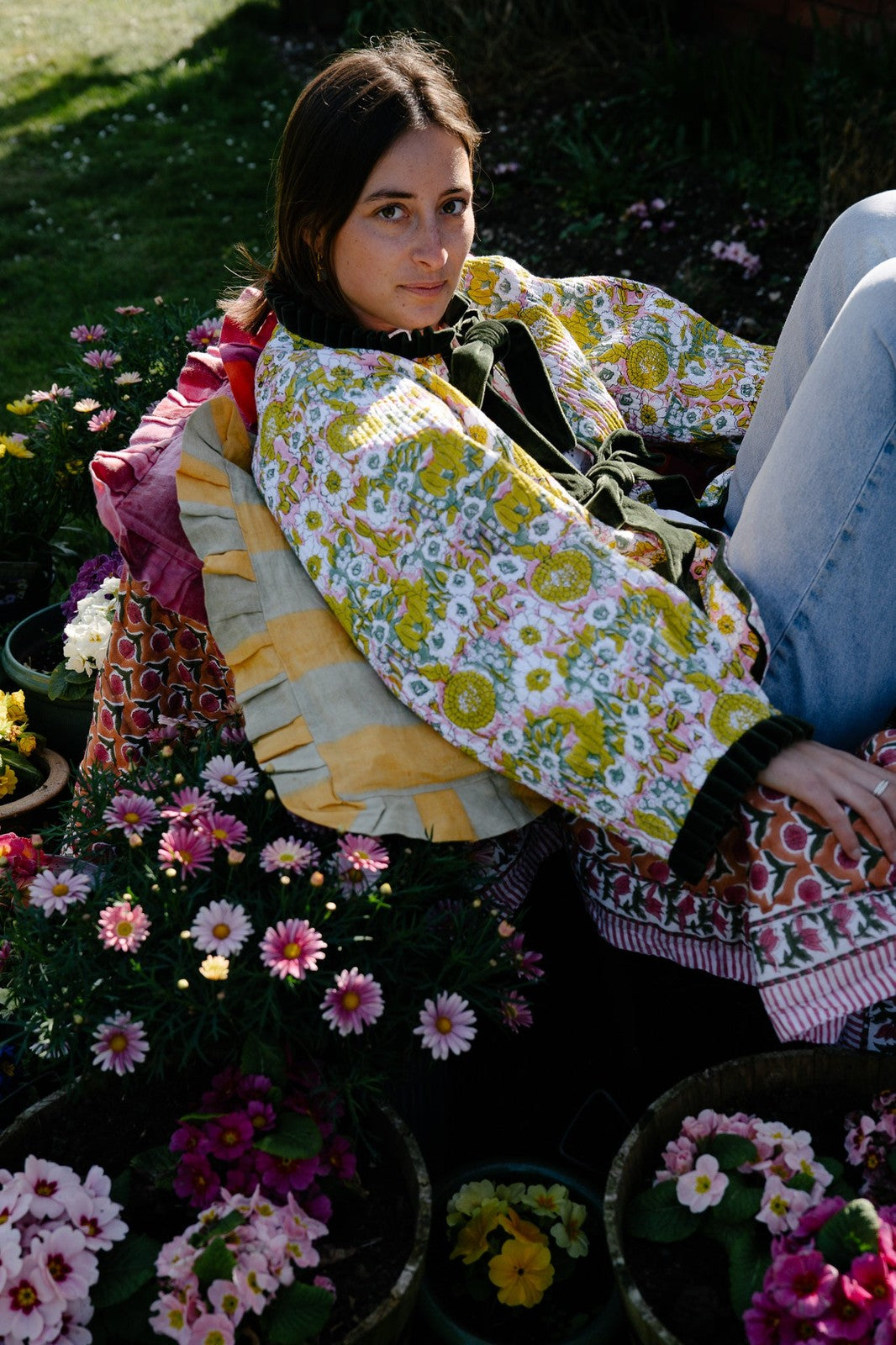 Reversible Jacket - Green and Pink Star