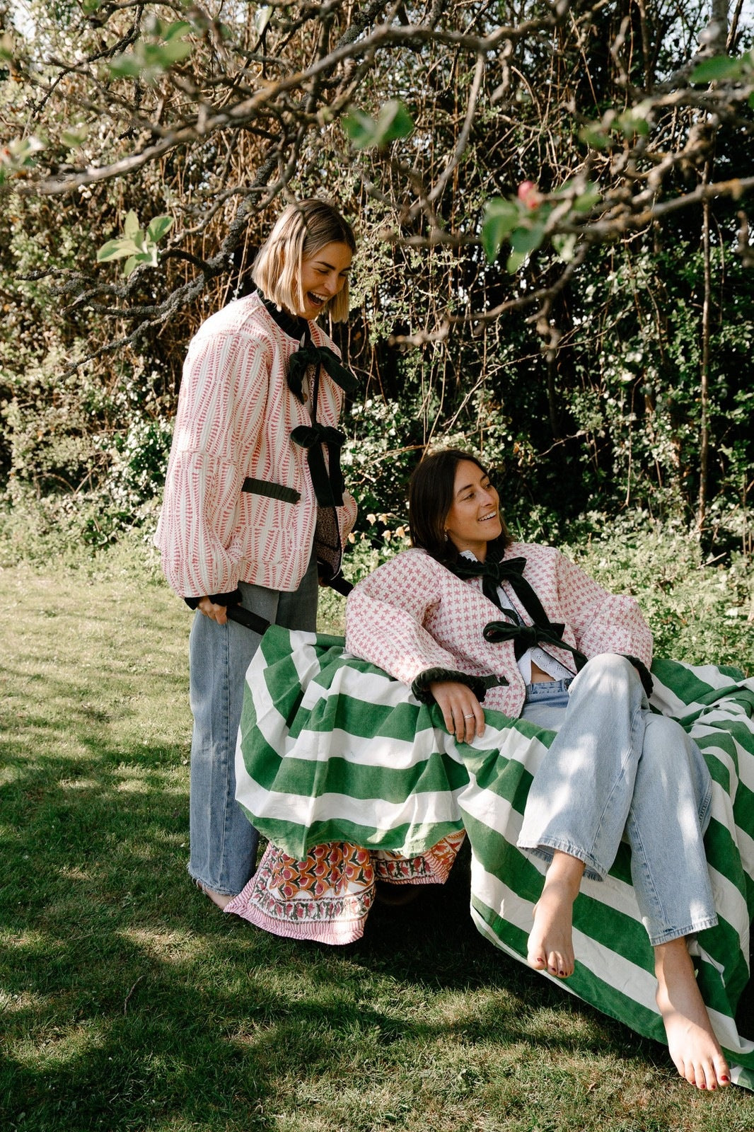 Reversible Jacket - Green and Pink Star