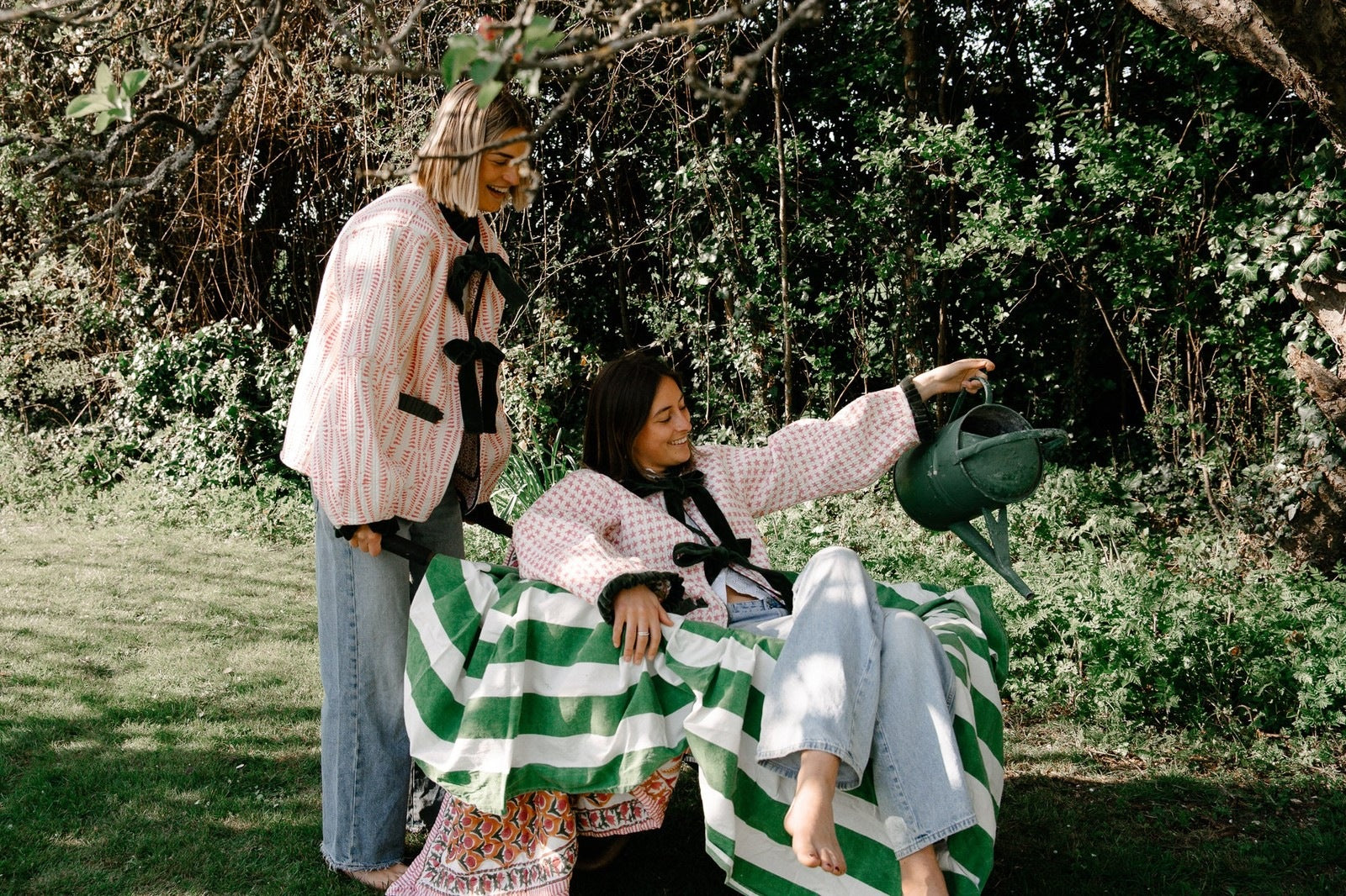 Reversible Jacket - Green and Pink Star