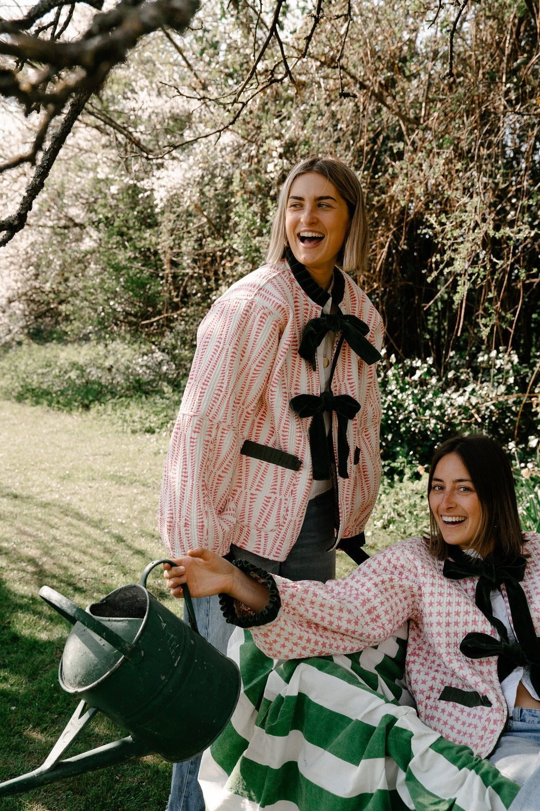 Reversible Jacket - Green and Pink Star