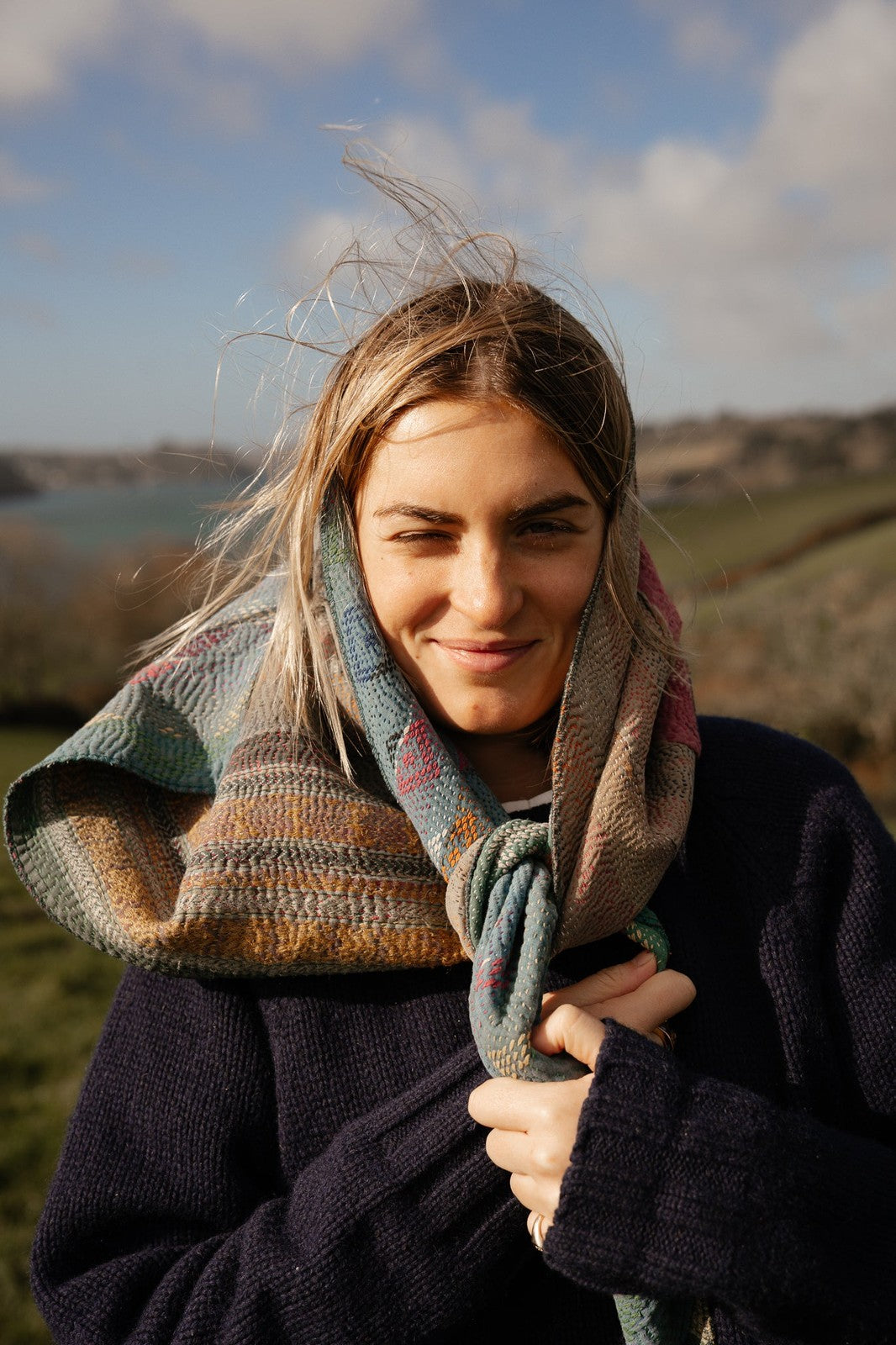 Kantha Scarf