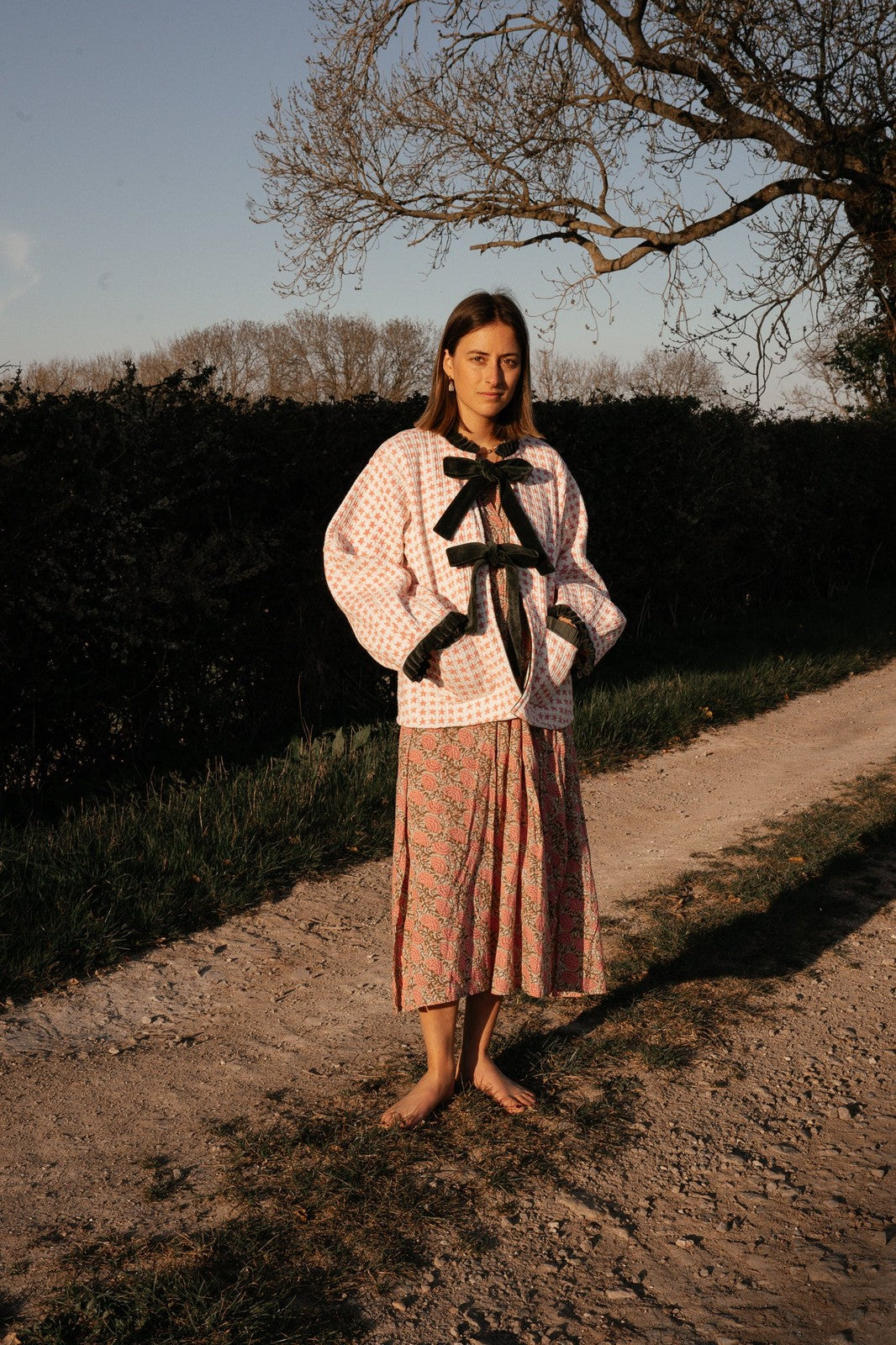 Reversible Jacket - Green and Pink Star