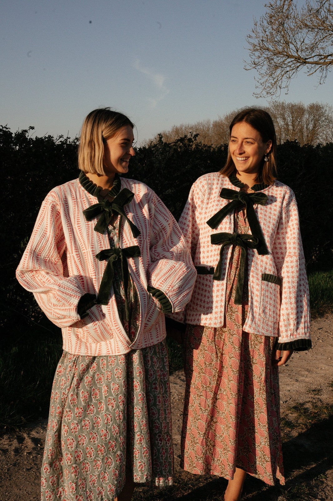 Reversible Jacket - Green and Pink Star